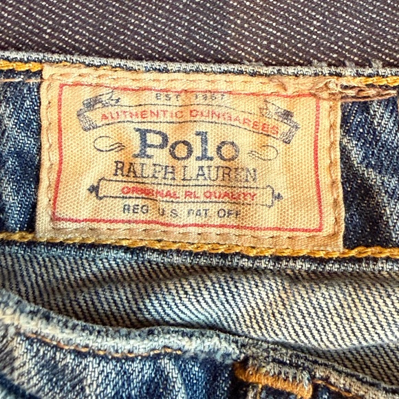 Polo Ralph Laure Distressed Paint-Splatter Skinny Jeans - Multi Color - Picture 4 of 8